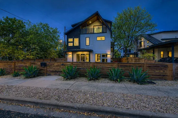 Exterior view with private fencing