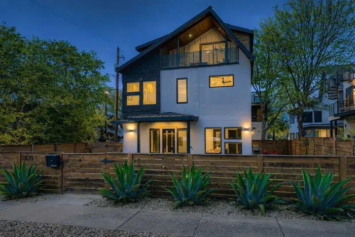 Exterior view with private fencing