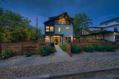 Exterior view with modern home design