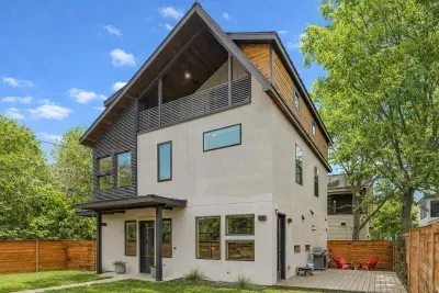 Contemporary exterior with modern design.