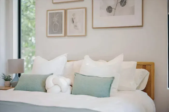Enjoy premium linens, extra pillows, and a super-comfy mattress.