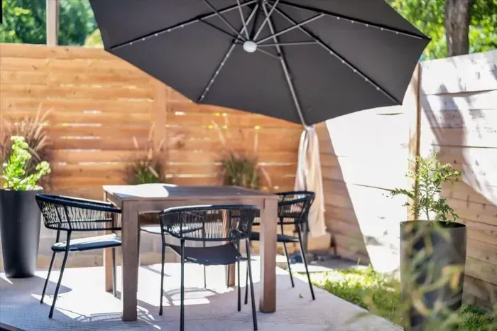 Amazing outdoor space with patio and outdoor furniture for relaxing!