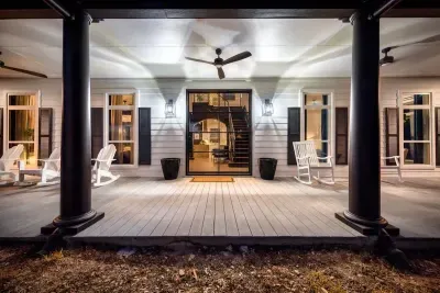 Sophisticated exterior entrance offering a welcoming blend of luxury and modern design.