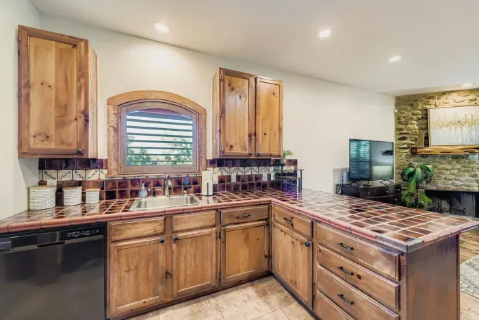 Kitchen with ample counter space.