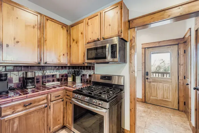 Kitchen with ample counter space.