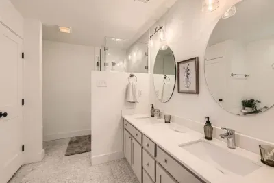Sparkling clean and fully stocked with essentials; start and end your day refreshed!