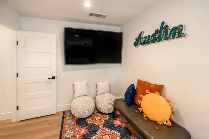 A cozy bedroom retreat perfect for unwinding in comfort.