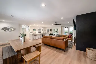 An inviting living room framed with plush seating and elevated style.