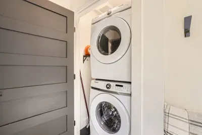 Fully equipped laundry space to refresh your clothes during your stay.