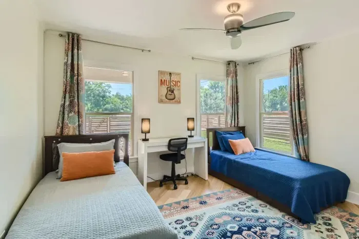 Wake up refreshed in a bedroom filled with natural light and peaceful vibes.