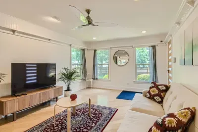 Soak up the sun in a beautifully bright space filled with character.