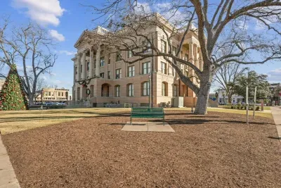 Courthouse on the Georgetown Square. The most beautiful square in Texas! Poppy Fest, 2 step, market days, and lighting of the square!