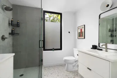 Sparkling clean and fully stocked with essentials. Start and end your day refreshed!
