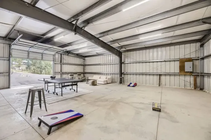 Charming party barn designed for unforgettable gatherings. With ample space for dancing, dining, and entertainment, this rustic yet stylish venue is perfect for celebrations of all kinds. The open layout, charming details, and flexible design create