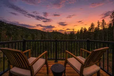 Morning coffee or sunset wine—your front-row seat to the Rockies.