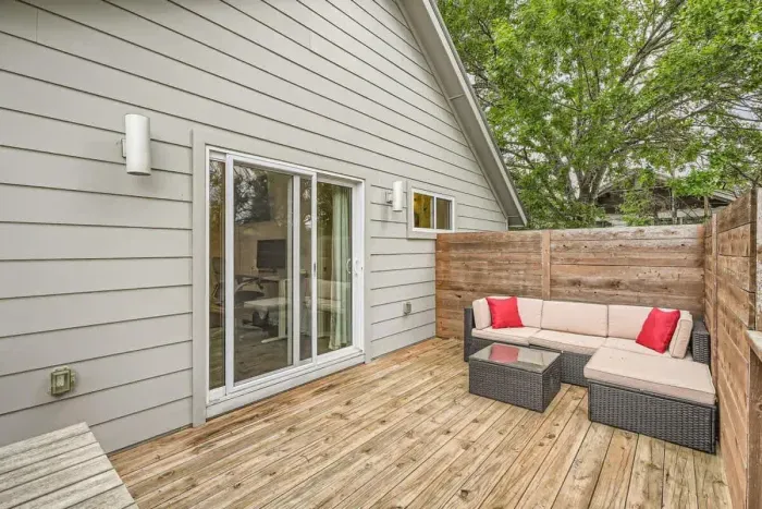 Enjoy the city lights from your balcony while sipping a drink and soaking in the atmosphere.