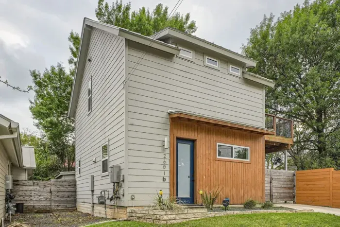 Contemporary exterior with a sleek design, perfect for those who appreciate modern aesthetics.