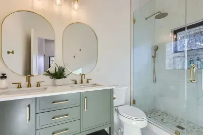 Step into a rainfall shower with endless hot water, ready to recharge you after a day of exploring.