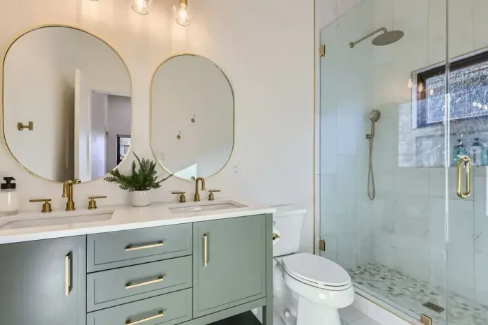 Step into a rainfall shower with endless hot water, ready to recharge you after a day of exploring.