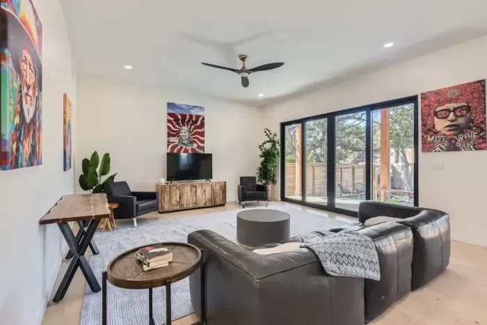 2. A warm, inviting living room for a perfect stay-in day or evening.