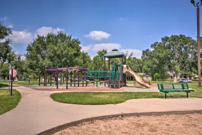 Family-friendly playground just steps from the home.