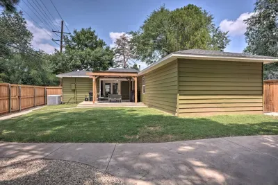 Neighborhood green space perfect for relaxing outdoors.