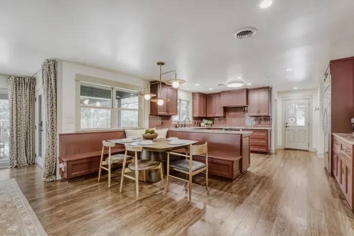 Open-concept kitchen with stylish details and a comfortable breakfast area that makes every meal feel effortless