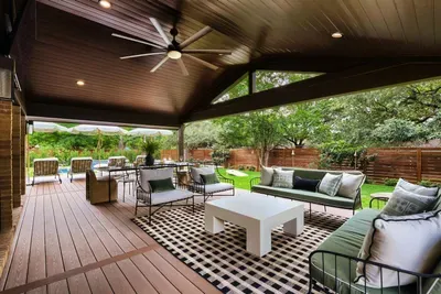 Covered outdoor living that feels like a boutique resort
