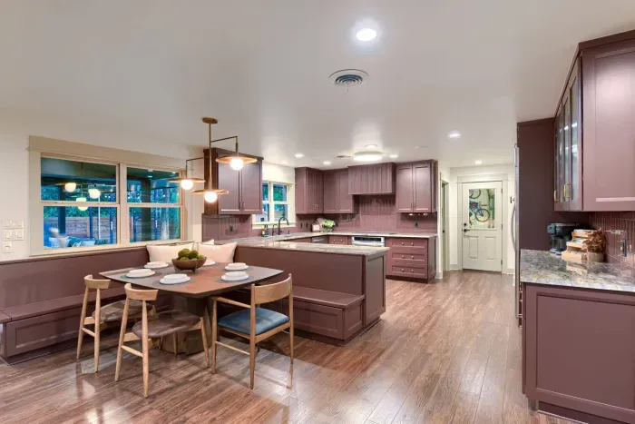 Cozy built-in dining nook that brings everyone together… perfect for slow mornings and easy conversations