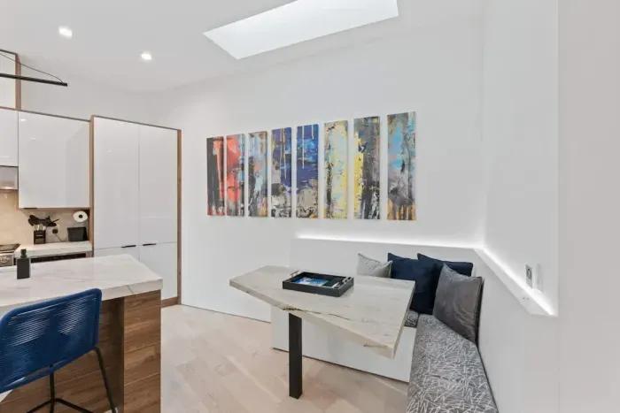 Compact and cozy kitchenette, perfect for quick meals and light cooking.