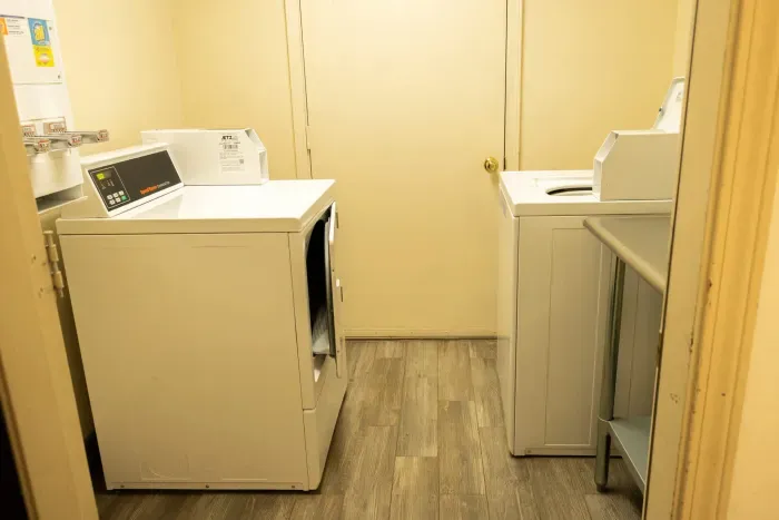On-site laundry room for easy guest convenience.