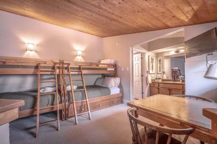 Bunk room ideal for families with plenty of sleeping space.