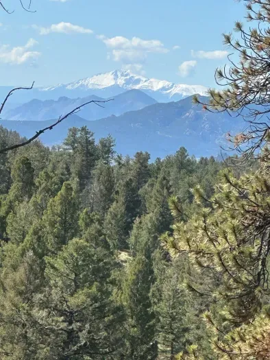 Stunning mountain views from the deck.