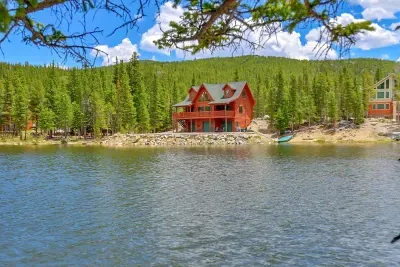 From across the lake