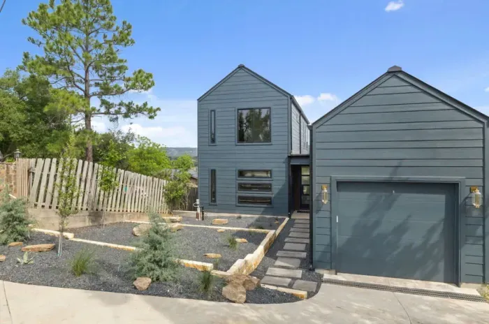 Modern home exterior blending style with comfort.