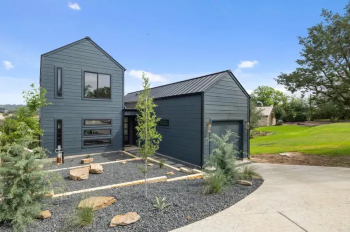 Modern exterior blending style with comfort.