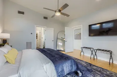 Relax in the master suite with ensuite access and smart TV.