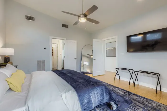 Relax in the master suite with ensuite access and smart TV.