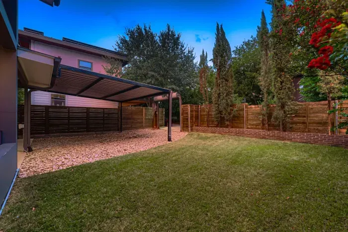 Expansive fenced backyard—great for kids, pets, or outdoor games.