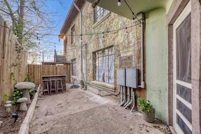 Private backyard with outdoor space.