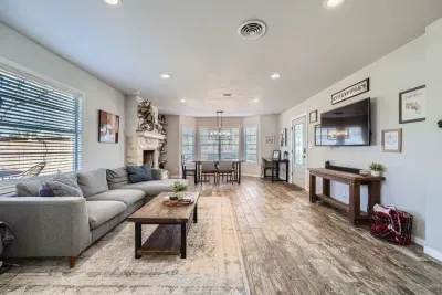 Bright and airy living space with modern furnishings and plenty of natural light.