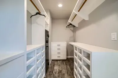 Huge closet perfect for longer stays, wedding guests, or place to put a pack n play