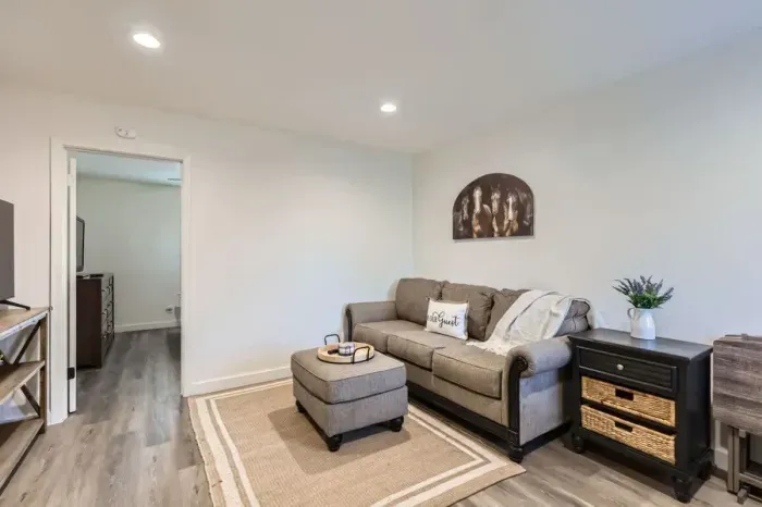 An inviting space to chat, play games, or enjoy a movie night together.