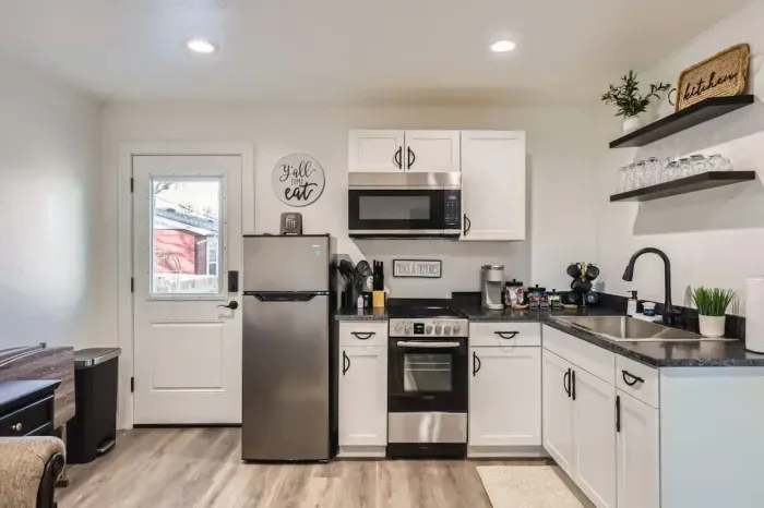 Enjoy a spacious, modern kitchen with everything you need for easy meal prep.