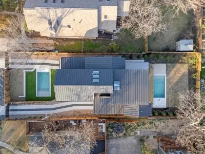 This is the rear side of a duplex, you'll have your own pool and private backyard!
