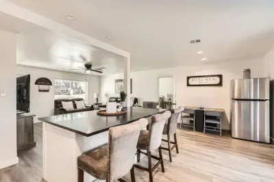 A welcoming kitchen and dining area...great for sharing meals and making memorie
