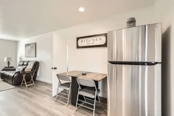 A charming space for dining, conversation, and shared memories.