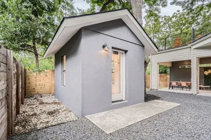 Enjoy the peaceful surroundings and charming outdoor atmosphere.