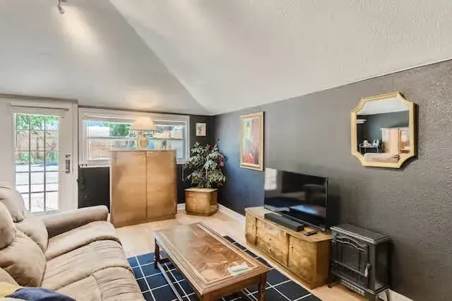 A comfortable spot to relax, watch TV, or read a book after a day of exploring.