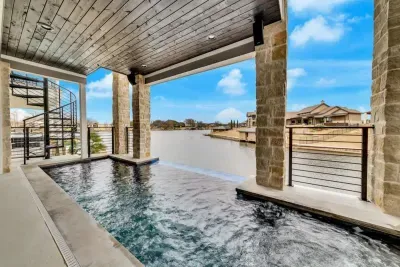 Dive into relaxation! Our sparkling pool is the perfect oasis for sunny afternoons and starlit swims.